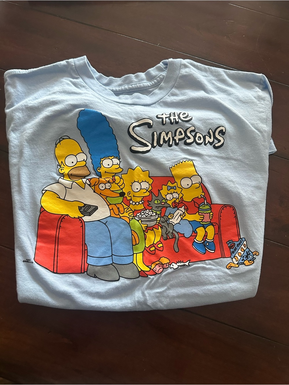 The Simpsons Graphic Tee - Light Blue